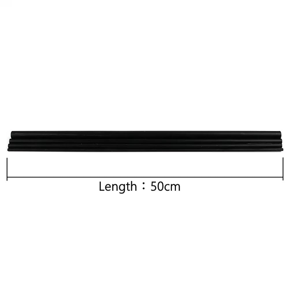 Tubo de PVC para riego de acuarios y jardín, 50 cm de longitud, 5-19 mm de diámetro exterior, 2-16 mm de diámetro interior, paquete múltiple de 3-8 unidades