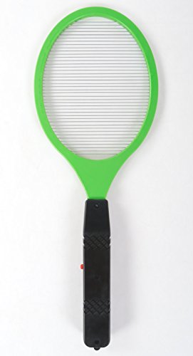 Preisvergleich Produktbild BURI Elektrische Fliegenklatsche Insektenvernichter Mückentöter Tennisschläger, Farbe:grün