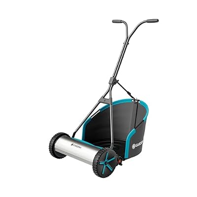 Gardena Cortacésped Manual Plus 400 Cortacéspedes helicoidales: Césped inglés, 40 cm de Ancho de Corte, Inalámbrico, con cesto de Recogida, para céspedes de hasta 250 m² (11765-20)