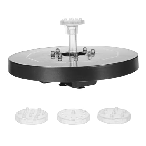 Homoyoyo Fuente Solar para Estanques con Bomba de Agua y Luces LED Decoración de Jardín para Estanques y Piscinas Circulación Automática sin Cables para Fuentes Exteriores y Baños de Aves