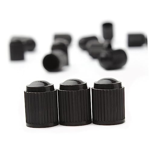 20 Und. Tapones de Válvula para Bicicleta Negro miniatura 2
