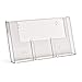 Produktbild taymar Wandhalter 3 Fächer x 1/3 A4 (Innenmaß: 10.4 cm) nebeneinander