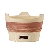 GLEAVI Holzkohlegrill Outdoor Großer Ton Grillofen Tragbar Wetterfest für Camping Picknick Garten