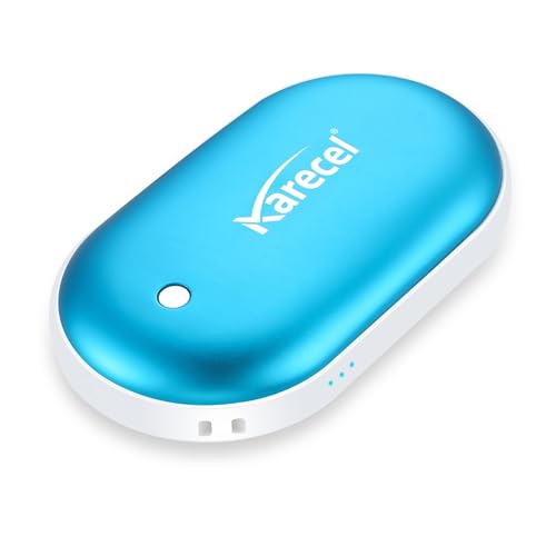 Product Image of the Karecel Rechargeable Hand Warmer, 5200mAh Double-Sided 4-inch Full-Surface Heat Electric Hand Warmer, Up to 11Hrs, Portable Handwarmer Pocket Heater, Tech Gifts for Men Women, Winter Essentials