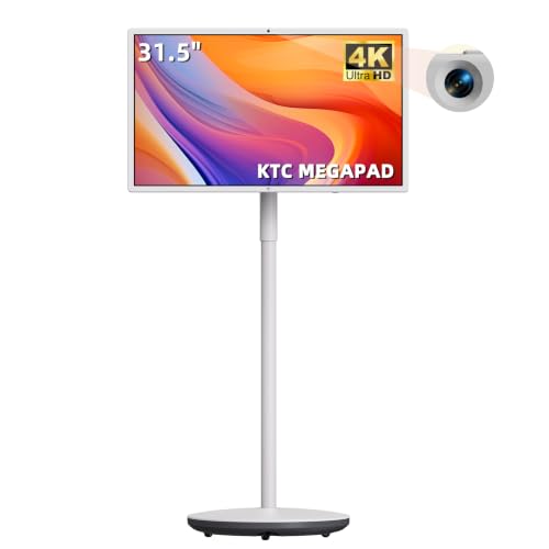 Image of KTC 32 inch 4K MEGAPAD Smart Portable TV Monitor, Touchscreen on Wheels, A32Q7S