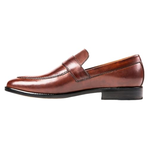Penny Loafers for Men | Genuine Leather Dress Shoes for Men Almond Toe Design Men's Loafers & Slip-Ons4