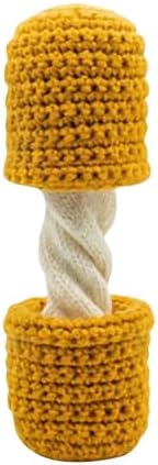 Mozzarella Stick Scarf for Women Men, Winter Warm Knit Long Neck Scarves with Hand Pockets, Funny Cozy Crochet Gift