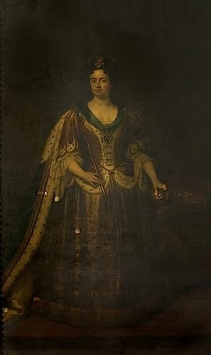 Cuadro moderno Reina Ana de Godfrey Kneller impresión lienzo de alta calidad