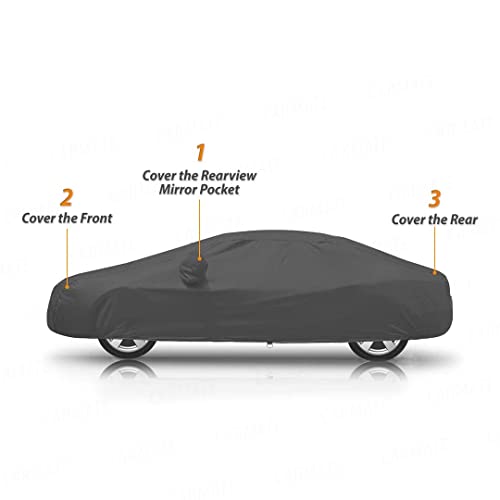 Image of Custom Fit Car Body Cover for Tata Indica Vista - Grey