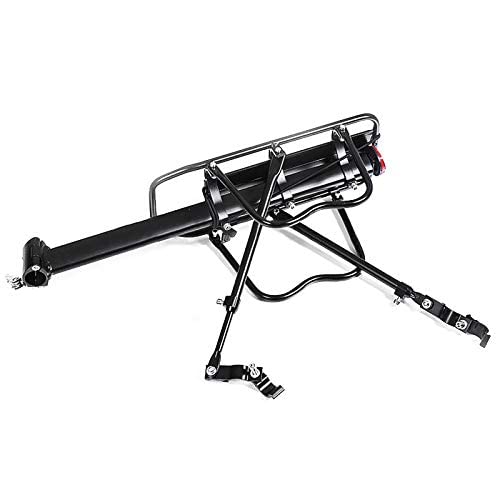 Portapacchi Bici, Portapacchi Posteriore per Bicicletta in Lega di Alluminio Durevole, sgancio rapido, Regolabile, portabagagli, Accessori Ciclismo