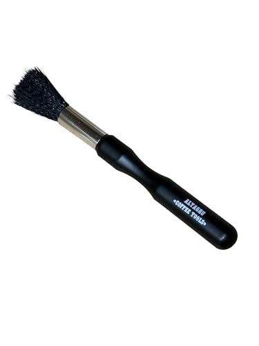 Brocha de madera de haya negra para molinillo de café o cafetera automática Brocha de madera de haya negra para molinillo de café o cafetera automática