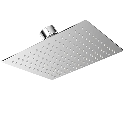 Welan Duschkopf Regendusche,20CM Regendusche Duschkopf Edelstahl Quadratisch Duschkopf Wassersparend Schöne (8 zoll) Cover