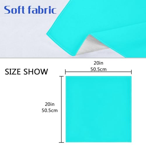 Servilletas de Tela Cuadradas Azul 50.5x50.5 cm Pack x6 miniatura 7
