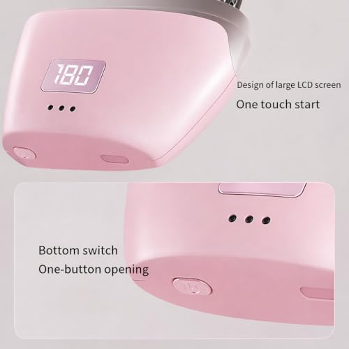 Image of VONT Mini Hair Straightener,Cordless&Rechargeable Portable Hair Straightener Brush with 3 Temperature Setting,Portable Electric Hair Brush 30s Heating,Mini Straightening Brush for Home & Travel (pink)