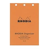 Rhodia オーガナイザー 3穴 リフィル ベラム 方眼5x5【ホワイト】 cf11ogzref-
