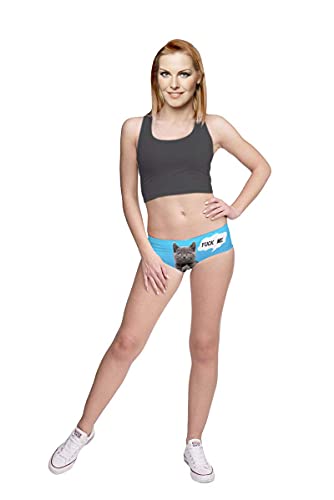 Image of JINKAIJIA Women's Flirty Sexy Funny Naughty 3D Printed Animal Tail Underwears Briefs Gifts With Cute Ears