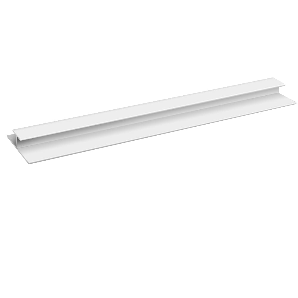 Nrg White 10Mm X 2.6M Pvc H Trim Strip Joining Bar For Bathroom Panels Ceiling Cladding