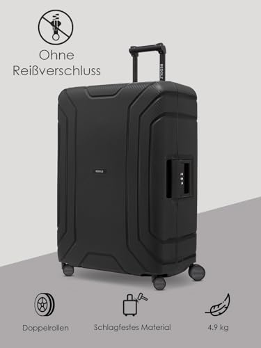 Sangle Valise Tsa Voyage : REDOLZ Valise Rigide Taille L XL | sans Fermeture Éclair | Grand Bag... – Image 4