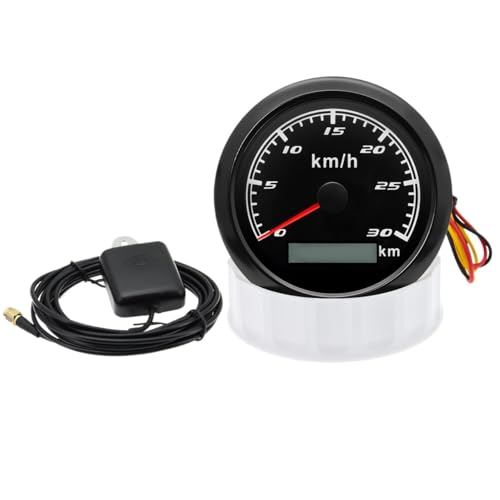 85mm GSP Xs[h[^[  {[gp 12V 24V Aeit 7FobNCg sv 0~200KMH Xs[hQ[W fW^Xs[h[^[(GPS 30KMH BN)