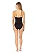 Anne Cole Women's Shirred Classic Lingerie One Piece Swimsuit, Black, 6