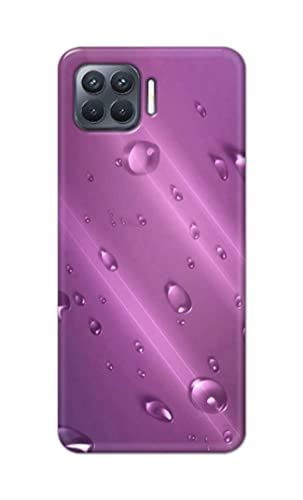 Image of PRINTFIDAA Water Bubbles in Lilac Background Printed Designer Hard Back Case Cover for Oppo F17 Pro -(WI) MVN1005