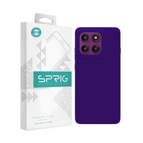 SPRIG Compatible with Moto Edge 60 Pro Premium SilkTone Back Cover Drop Tested Shock Proof Mobile Case for Men, Women, Boys and Girls with Camera Protection (Dark Violet) Deal