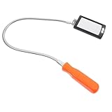 ULTECHNOVO Inspektionsspiegel mit Led-beleuchtung Schwenkbar und Neigbar für Fahrzeuguntersuchungen und Flexibel Quadratisch Technikerspiegel für Kleinteile-inspektion