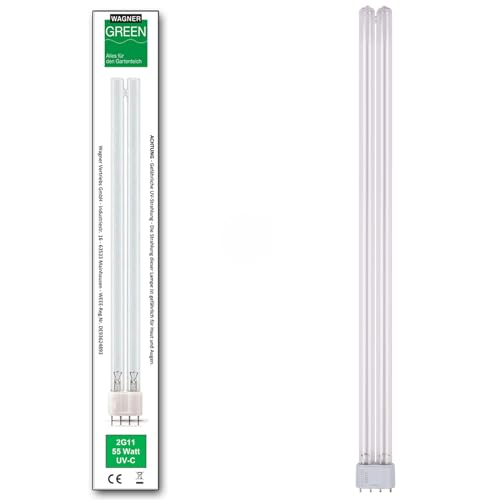 Wagner Green UVC Ersatzlampe Sockel 2G11 PL-L Wasserklärer Leuchtmittel Lampe Teich Filter (55 Watt)
