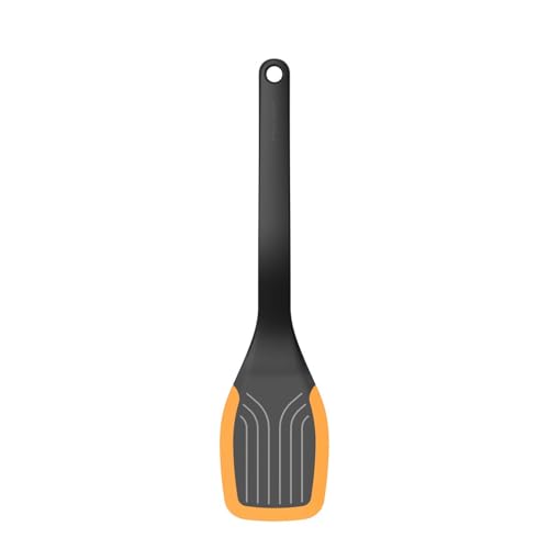 Fiskars Pfannenwender, Länge: 29 cm, Kunststoff/Silikon, Functional Form, Schwarz/Orange, 1027300