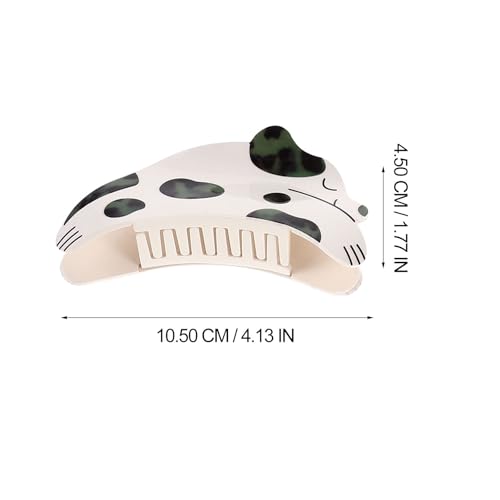 Pince cheveux épais en plastique robuste motif chien tacheté