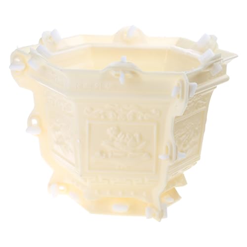 Moule pour pot de fleurs en béton ciment argile hexagonal
