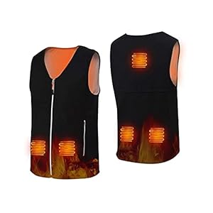 Verwarmd vest Elektrisch verwarmd jack Opladen via USB, temperatuurregeling op drie niveaus Lichtgewicht bodywarmer…