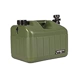 DESERT & FOX Water Container with Spigot 2.6/4.8/6.6Gal PE Water Storage Carrier Portable Green Buck