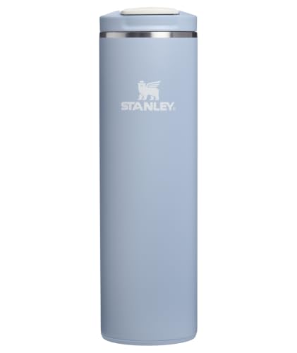 Image of STANLEY Transit FlipTop Mug | Leakproof Coffee Travel Cup | Vacuum Insulated Stainless Steel | Stays Hot or Cold for Hours | BPA-Free | 16 oz | Blue Dream Stone