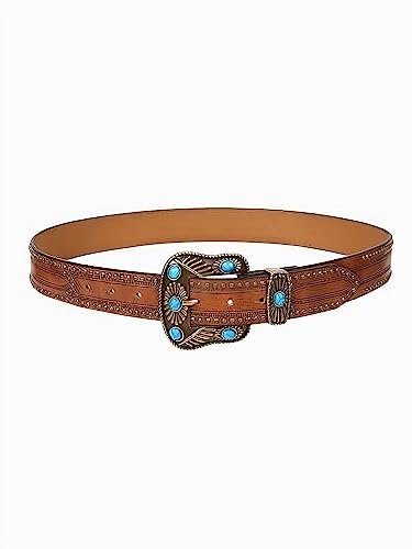Nocihah Adjustable Vintage Western-Belts For Women Men Engraved Floral Metal Buckle-Belts Cowboy-Cowgirl-Belt  thumb #6