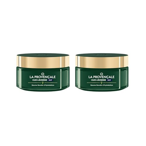 La Provençale - Le Baume de Jouvence Anti-Age Nuit - Soin Visage Nuit - Certifié Bio - Huile d'Olive Bio AOC Provence - Pour Tous Types de Peaux, Même Sensibles - 50 ml (Lot de 2)