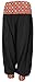 Produktbild Guru-Shop Luftige Ethno Pluderhose, Boho Muckhose, Pumphose, Damen, Schwarz/Spiegel, Baumwolle, Size:S (36), Pluderhosen & Aladinhosen Alternative Bekleidung