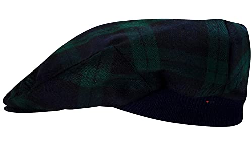 Casquette plate tartan taille unique ajustable pour un maintien sans pression