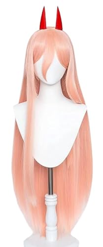 Chainsaw Man Red Cosplay Wig Set – Halloween Party