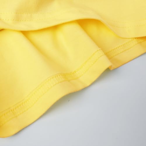 Image of HILEELANG Girls Cotton Short Set Summer 2 Piece Outfit T Shirt Shorts | 100% Cotton, Soft Breathable Fabric, 2 Piece Outfit Set, Elastic Waist, Summer Comfort for Toddler Little Girls