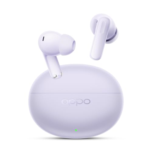Image of Oppo Enco Air 5 True Wireless Noise Cancelling Earbuds with 52dB Real time ANC,Upto 54Hrs Playtime,Triple-Mic AI Clear Call,Low Latency,Fast Charging.(Lavender Purple)