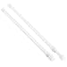KXLife 2 Pack Small Spring Tension Curtain Rod for Window Cupboard Closet (White,16 to 28 Inch)