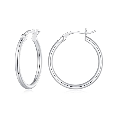 Boucles d'oreilles créoles en argent sterling 925 HMJGDHX, éclat durable et finitions luxe