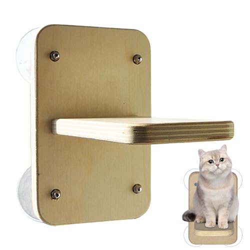 Cat Window Hammock- Cat Perch Window | Holzsitz für Kittens, Pet Bed Cats Furniture, 4, 72 x 7, 48 x 7, 48 Zoll Sicherheitskatzen Shelves Space Saving Mounted Seat for Large-8