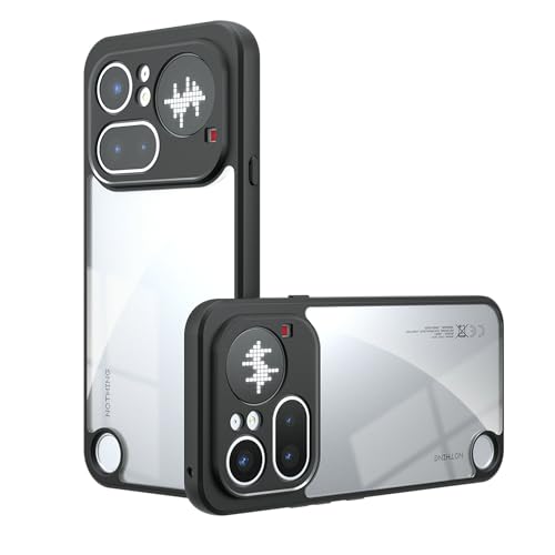 MTRIEBA Compatible with Nothing Phone 4A Pro Phone Case [with 1* Screen Protector][Drop-Proof Shockproof, Anti-Yellowing, Dustproof] Transparent