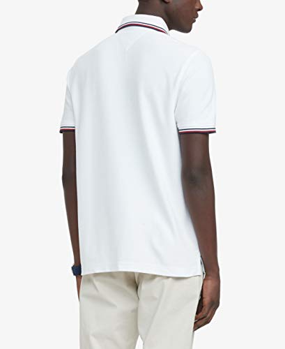 Image of Tommy Hilfiger Men's Short Sleeve Moisture Wicking Stretch Polo Shirt With Quick Dry + Uv Protection