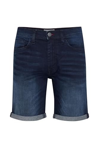 Blend 20713326 Short en Jean pour Homme 5 Poches avec Coupe Slim Twister Fit Slim/Regular Fit, Denim Dark Blue (200292), L