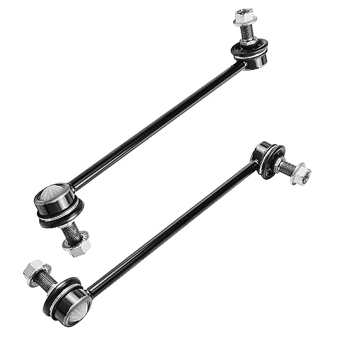 Image of Detroit Axle - 8pc Front End Control Arms Kit for 01-06 Hyundai Santa FE, Lower Control Arms w /Ball Joint Inner Tie Rods Sway Bars Boots 2001 2002 2003 2004 2005 2006 Replacement
