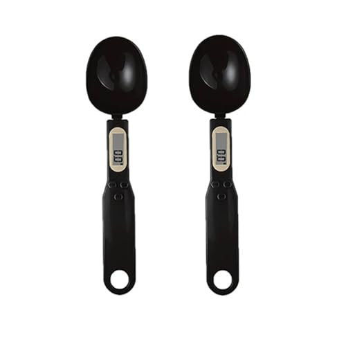 3/4�� �~�j�X�v�[���X�P�[�� �f�W�^���L�b�`���d�qLCD 0.1-500g �����p�������~���N�R�[�q�[�p�E�_�[�d�ʑ���(Black,4pcs)