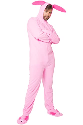 INTIMO A Christmas Story Ralphie Pink Bunny Matching Family Pajama Set Onesie One-Piece Union Suits2